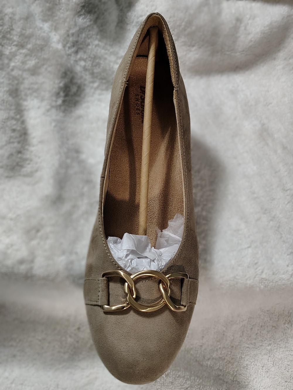 Dr. Schols 9.5 Tan Suede Low Wedge Shoes